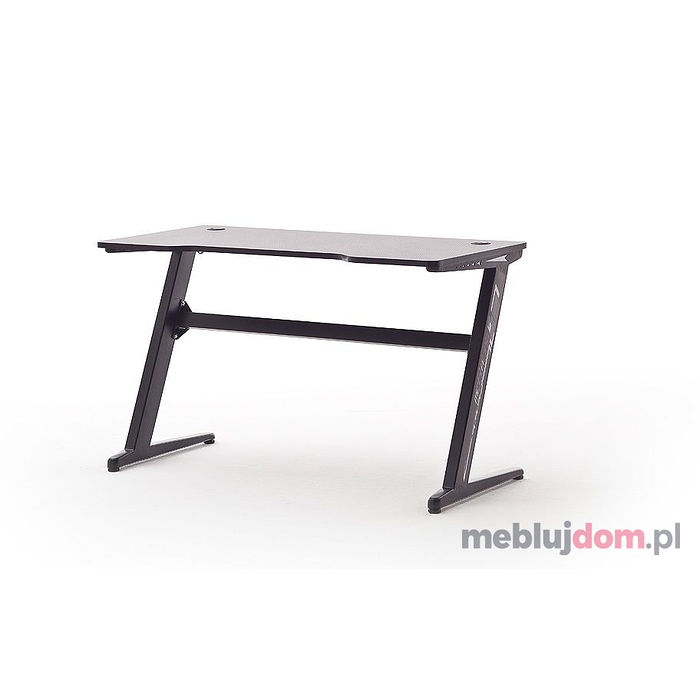 Biurko gamingowe MC RACING BASIC 5 oświetlenie LED skos