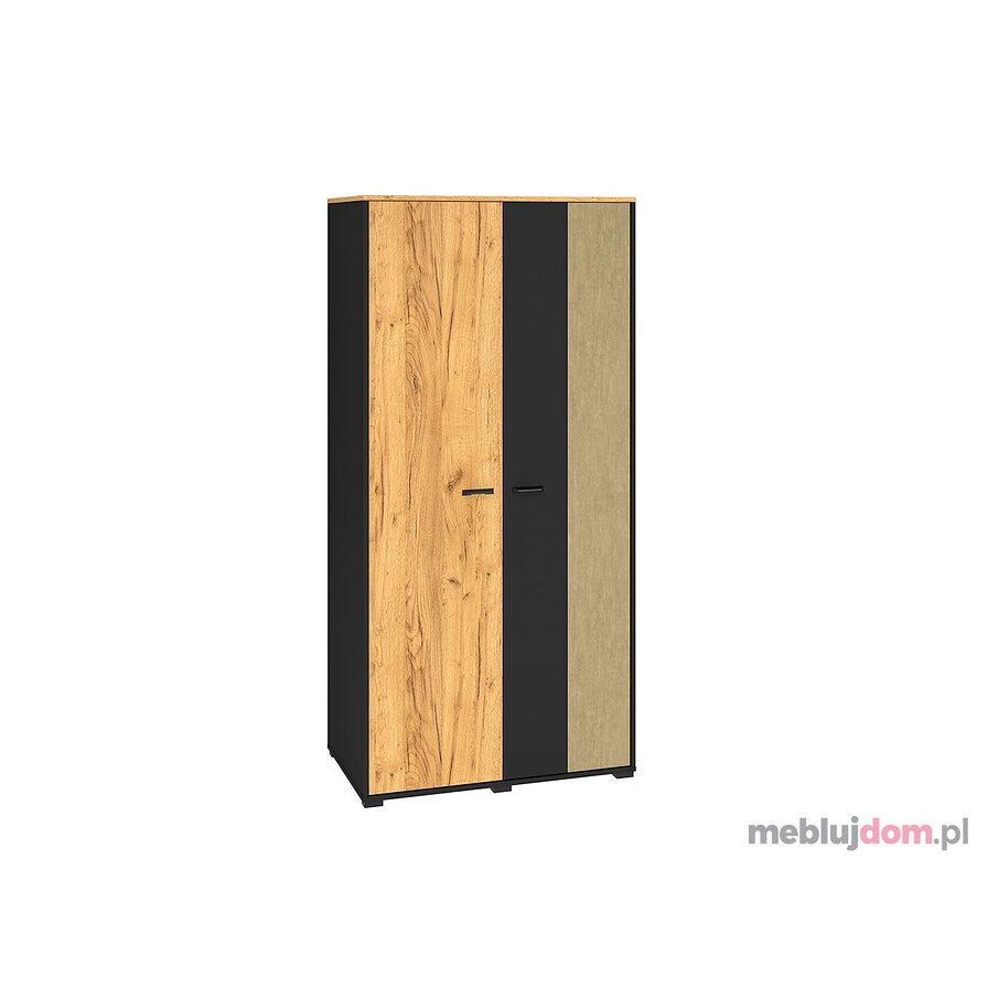 Dwudrzwiowa młodzieżowa szafa COLT 02 w loft stylu
