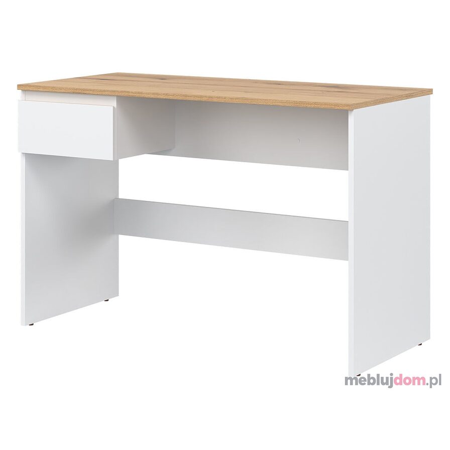 Białe biurko 115 REMI RM15 z szufladą