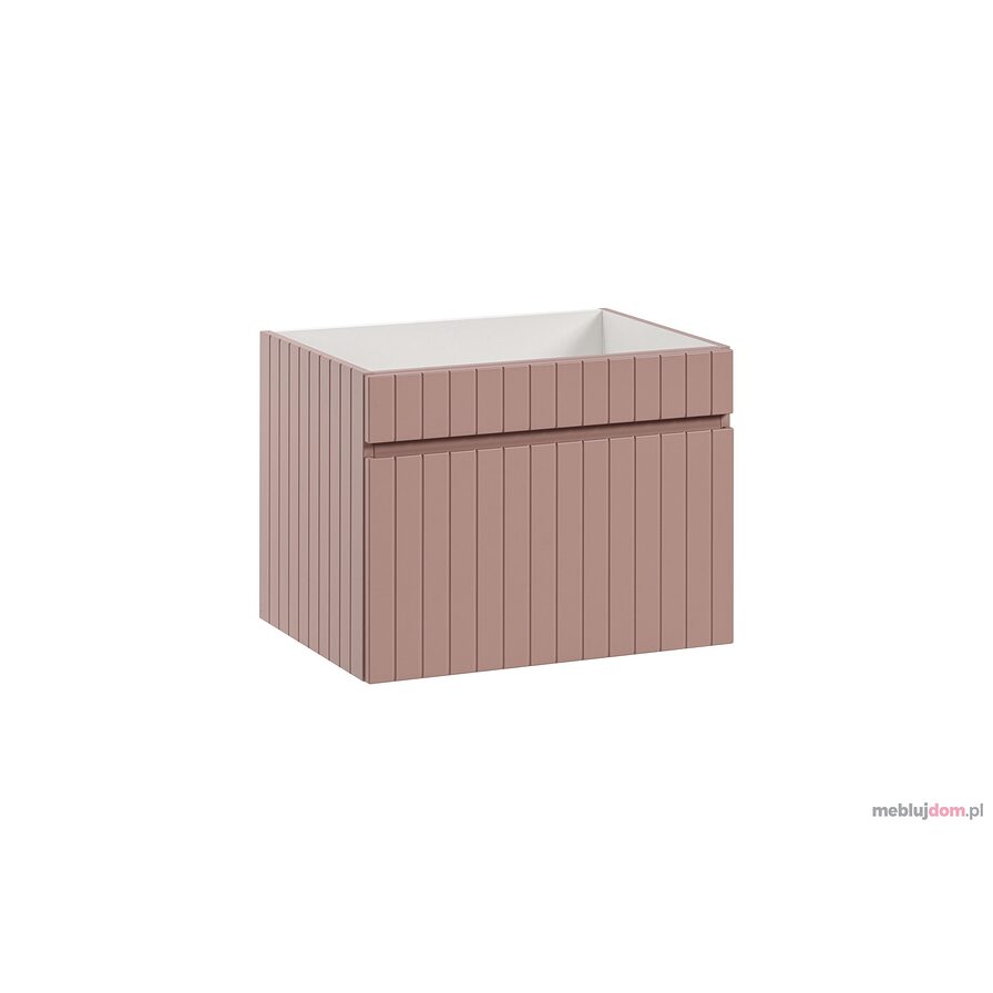 Szafka pod umywalkę ICONIC 82-60-1S w kolorze antycznego różu z szufladą