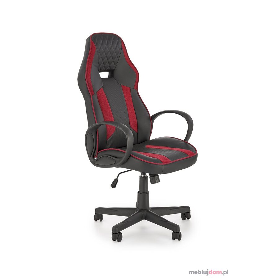 Fotel gamingowy RAGNAR czarno-czerwony wyposażony w mechanizm TILT