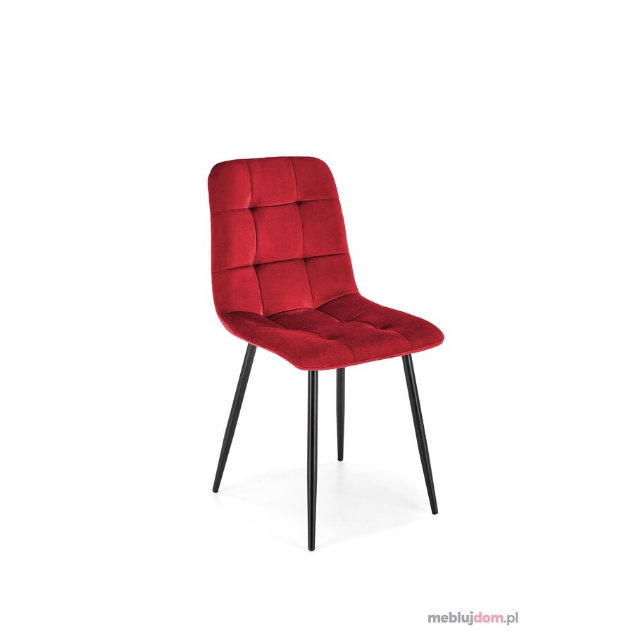 Krzesło tapicerowane HALMAR K526 tkanina velvet czerwony