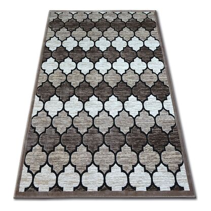 Dywan AKRYL YAZZ 3766 D.Beige/Salmon Koniczyna Marokańska Trellis