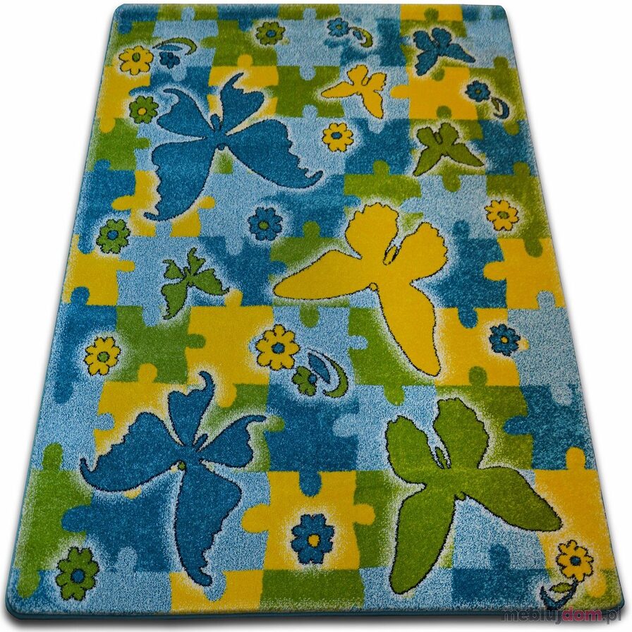 Dywan KIDS Butterfly niebieski C429