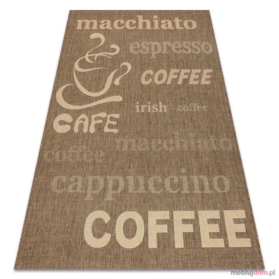 DYWAN SZNURKOWY SIZAL FLOORLUX 20221 coffee / mais