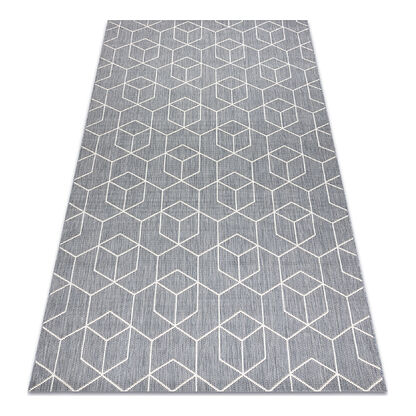 Dywan SZNURKOWY SIZAL FLAT 48655/637 KOSTKI 3D