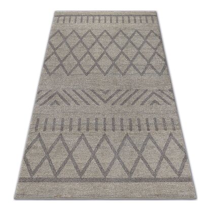 Dywan SOFT 8034 ETNO BOHO krem / jasny brąz