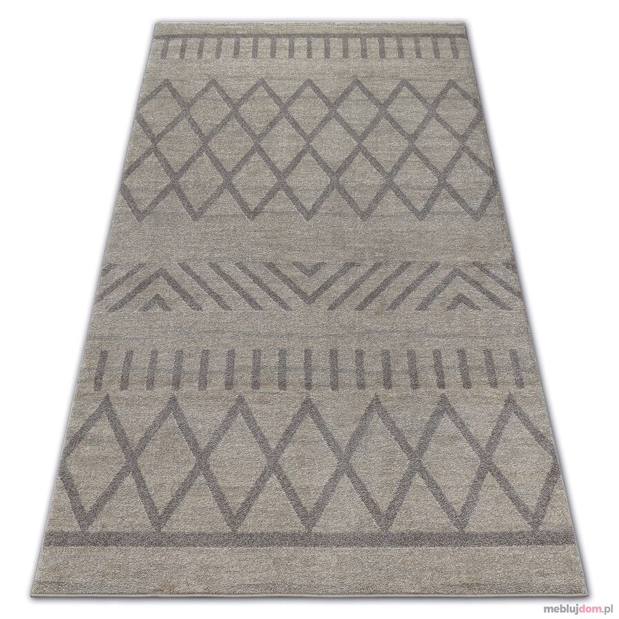 Dywan SOFT 8034 ETNO BOHO krem / jasny brąz