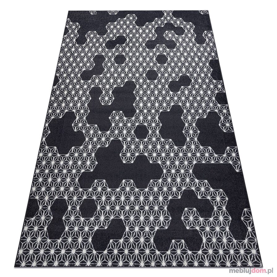 Dywan HEOS 78547 antracyt / krem HEKSAGON, PUZZLE