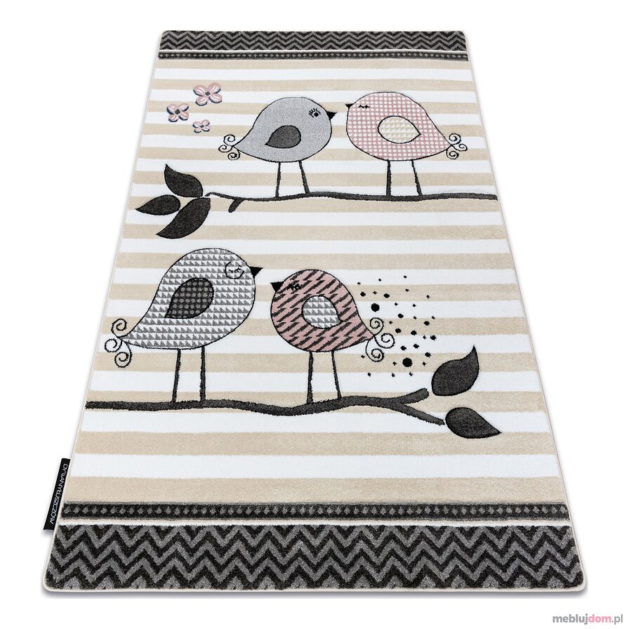 Dywan PETIT BIRDS PTASZKI krem
