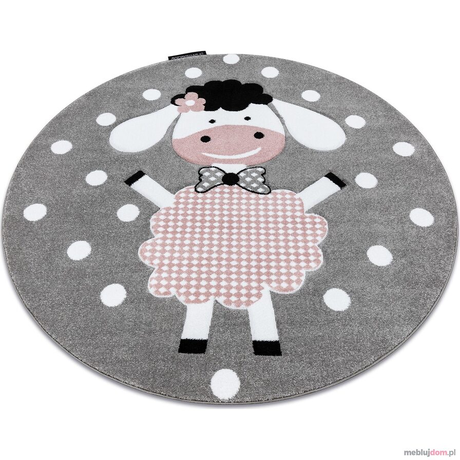 Dywan PETIT DOLLY OWCA, OWIECZKA koło szary