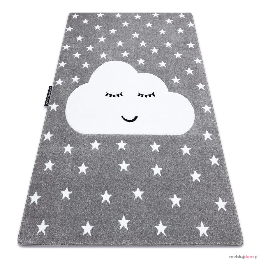 Dywan PETIT CLOUD CHMURKA GWIAZDKI szary