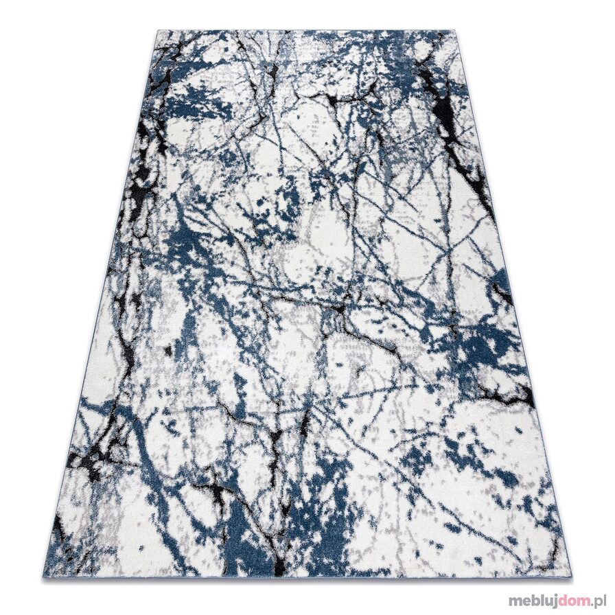 Dywan nowoczesny COZY 8871 Marble, Marmur - Strukturalny, dwa poziomy runa niebieski