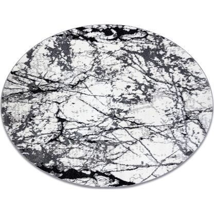 Dywan nowoczesny COZY 8871 Koło, Marble, Marmur - Strukturalny, dwa poziomy runa szary