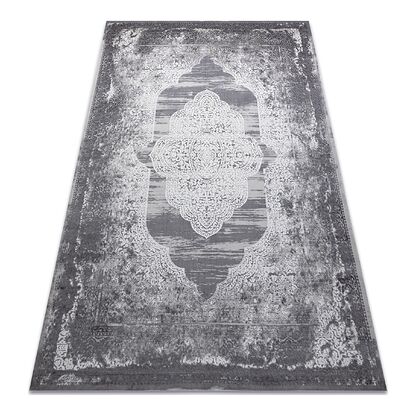 Dywan NOBLE nowoczesny 9479 65 Ornament vintage przecierany - Strukturalny, dwa poziomy runa krem / szary