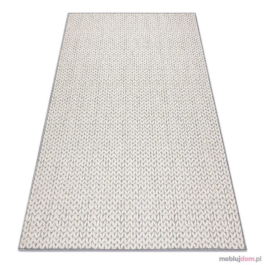 Dywan SPRING 20467332 Jodełka, chevron sznurkowy, pętelkowy - krem