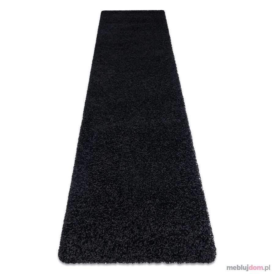 Dywan, Chodnik SOFFI shaggy 5cm czarny - do kuchni, przedpokoju, na korytarz