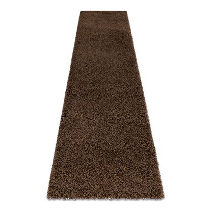 Dywan, Chodnik SOFFI shaggy 5cm brązowy - do kuchni, przedpokoju, na korytarz