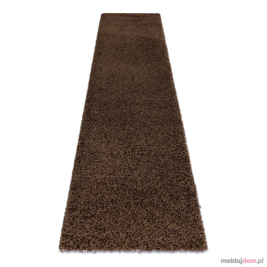 Dywan, Chodnik SOFFI shaggy 5cm brązowy - do kuchni, przedpokoju, na korytarz