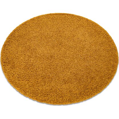 Dywan SOFFI koło shaggy 5cm złoty