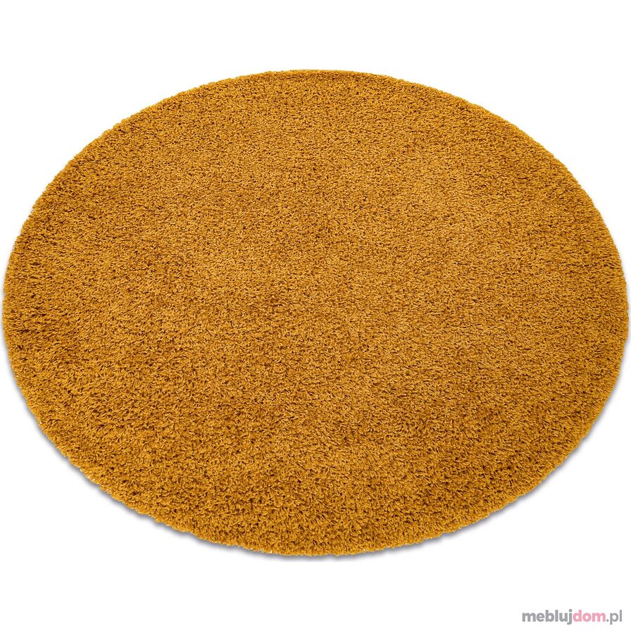 Dywan SOFFI koło shaggy 5cm złoty