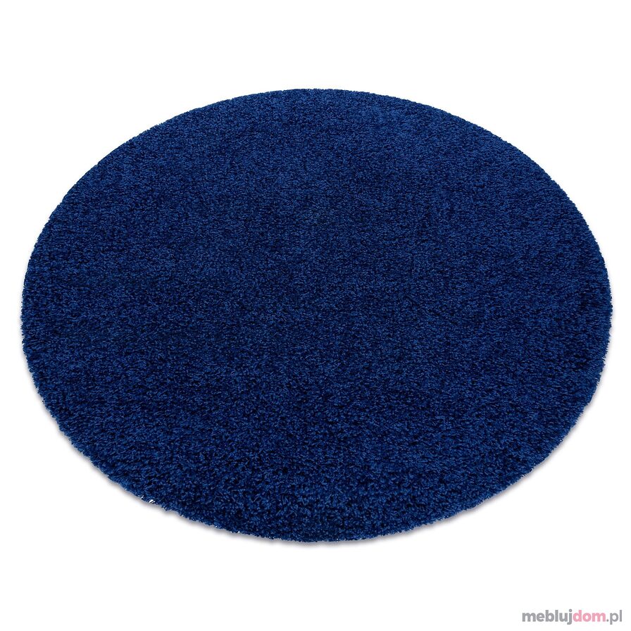 Dywan SOFFI koło shaggy 5cm granat
