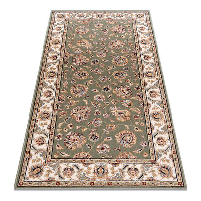 Dywan NAIN Ornament, ramka 7338/51088 zielony / beż