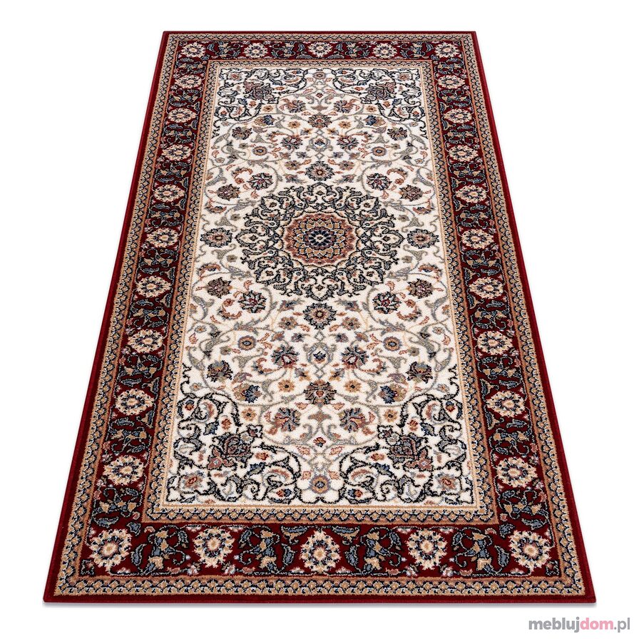 Dywan NAIN Ornament, ramka 6635/51036 beż / bordo