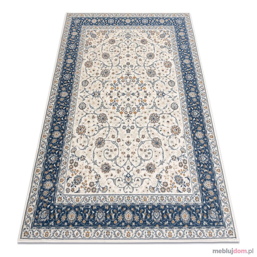 Dywan NAIN Ramka ornament 7179/51913 beż / granat