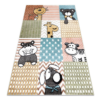 Dywan FUN Pets dla dzieci, zwierzęta multi kolorowy