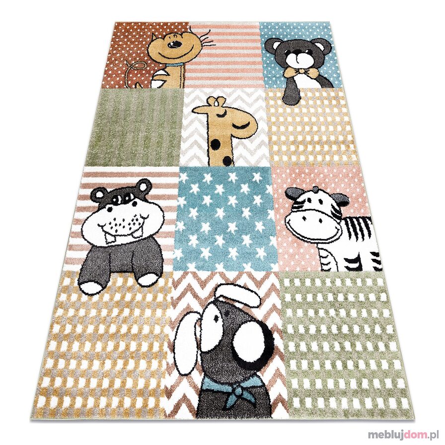 Dywan FUN Pets dla dzieci, zwierzęta multi kolorowy