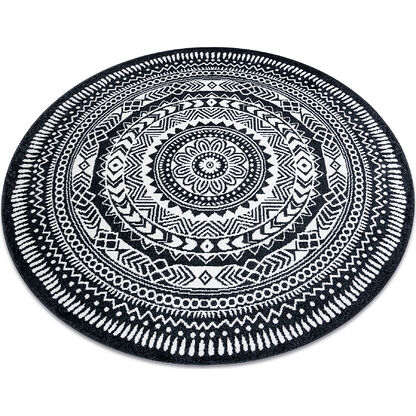 Dywan FUN Napkin serweta koło - czarny