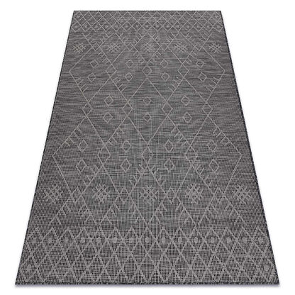 Dywan SZNURKOWY SIZAL płaskotkany PATIO 3077 Boho - czarny