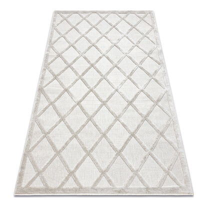 Dywan SANTO SZNURKOWY SIZAL 58365B Kratka, trellis beż