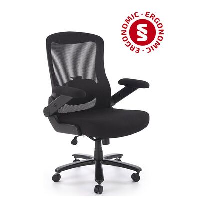 Fotel obrotowy ergonomiczny CYBORG z regulowanymi podłokietnikami