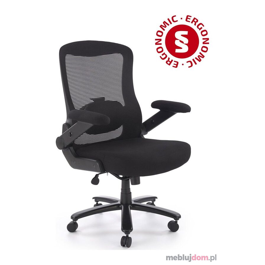 Fotel obrotowy ergonomiczny CYBORG z regulowanymi podłokietnikami