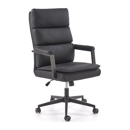 Czarny fotel obrotowy gabinetowy ADRIANO 2 wyposażony w mechanizm TILT