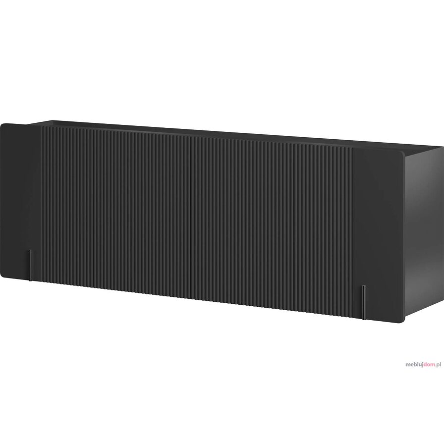 Komoda wisząca MALMI 2 200 w odcieniu kaszmiru zdobiona ryflowaniem i czarnymi detalami