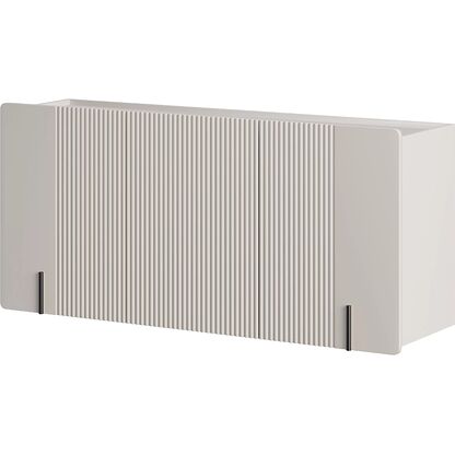 Komoda wisząca MALMI 2 150 w odcieniu kaszmiru zdobiona ryflowaniem i czarnymi detalami