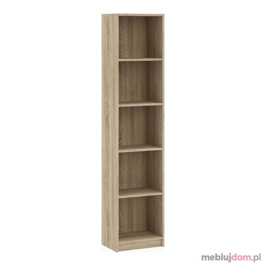 Regał R40-FX - pięć półek, płyta laminowana, kompaktowy - MeblujDom.pl