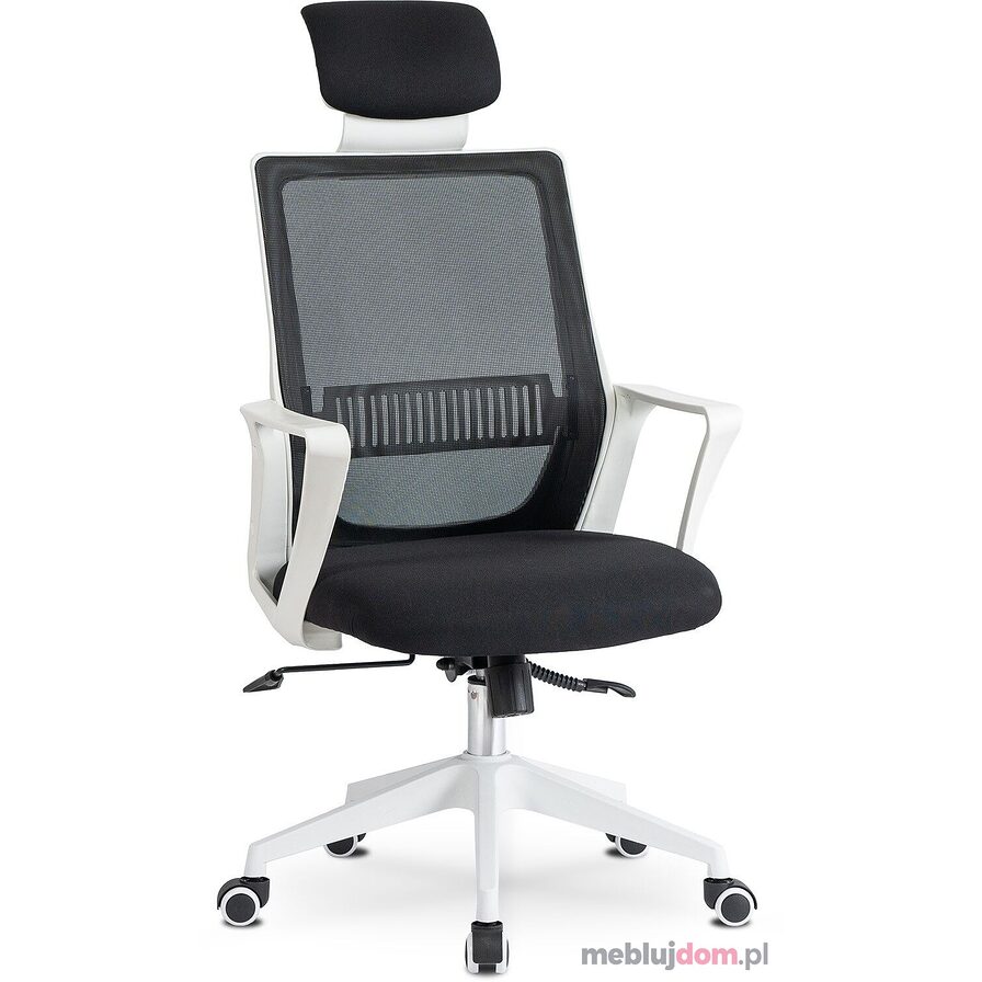 Fotel obrotowy ergonomiczny FLEX z regulowanym zagłówkiem, siatka AIR MESH tkanina