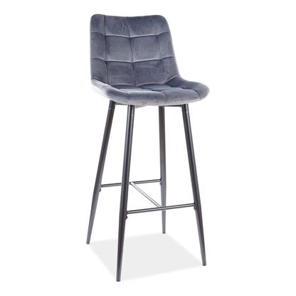 Hoker welurowy CHIC H-1 VELVET Signal Szary