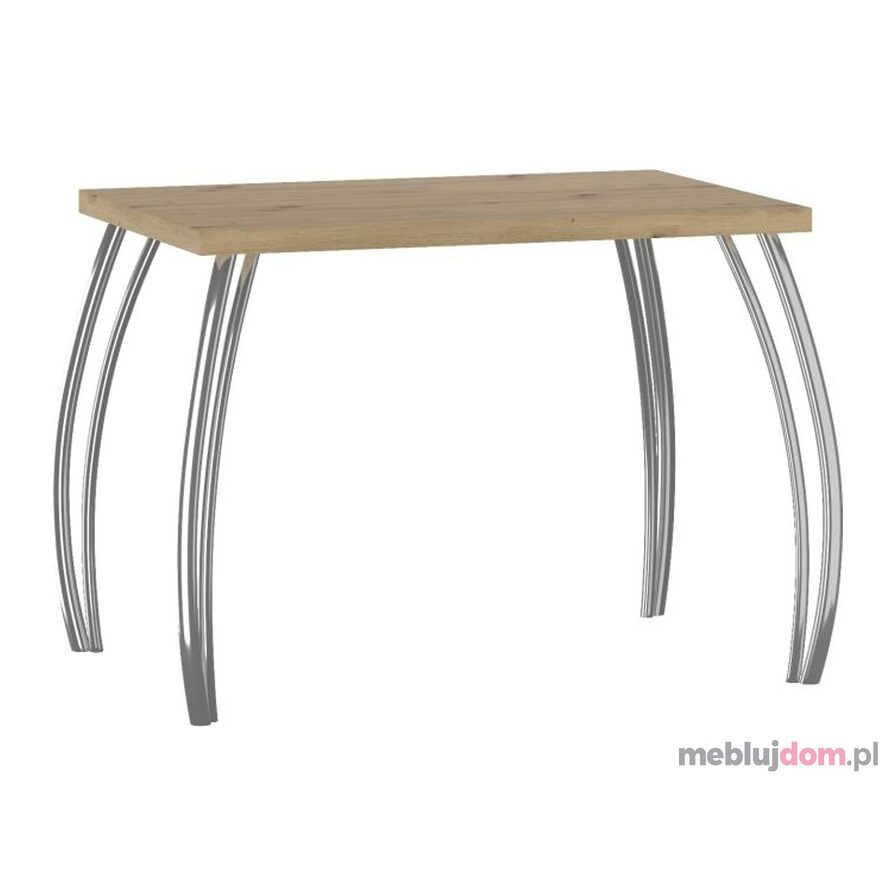 Stół prostokątny ST(B)-FX II 67x101 w odcieniu dębu artisan na chromowanych nogach 