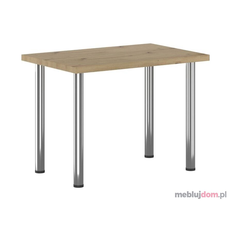Stół prostokątny ST(B)-FX 67x101 w odcieniu dębu artisan na chromowanych nogach