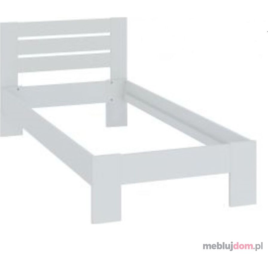 Białe łóżko LP1-FX 90x200