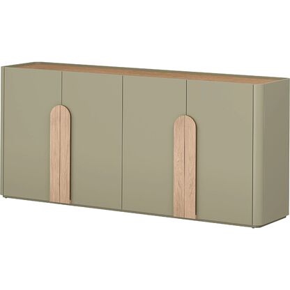 Komoda AMILIO 200 w odcieniu eukaliptusa / dąb baltic dune / dąb naturalny