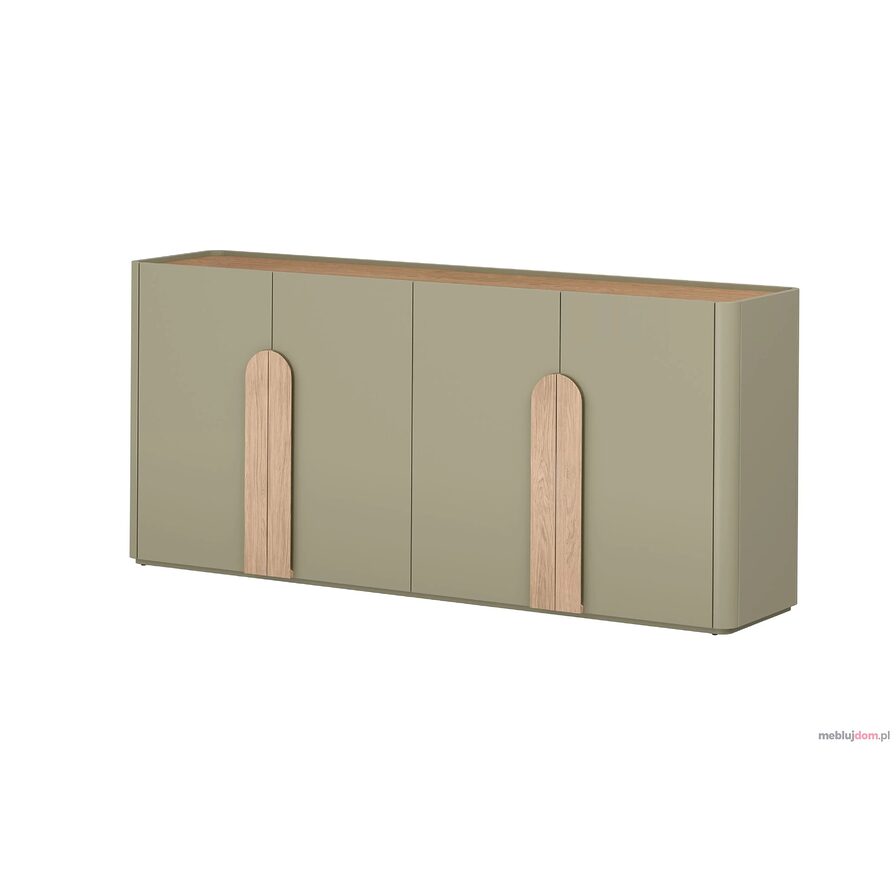 Komoda AMILIO 200 w odcieniu eukaliptusa / dąb baltic dune / dąb naturalny
