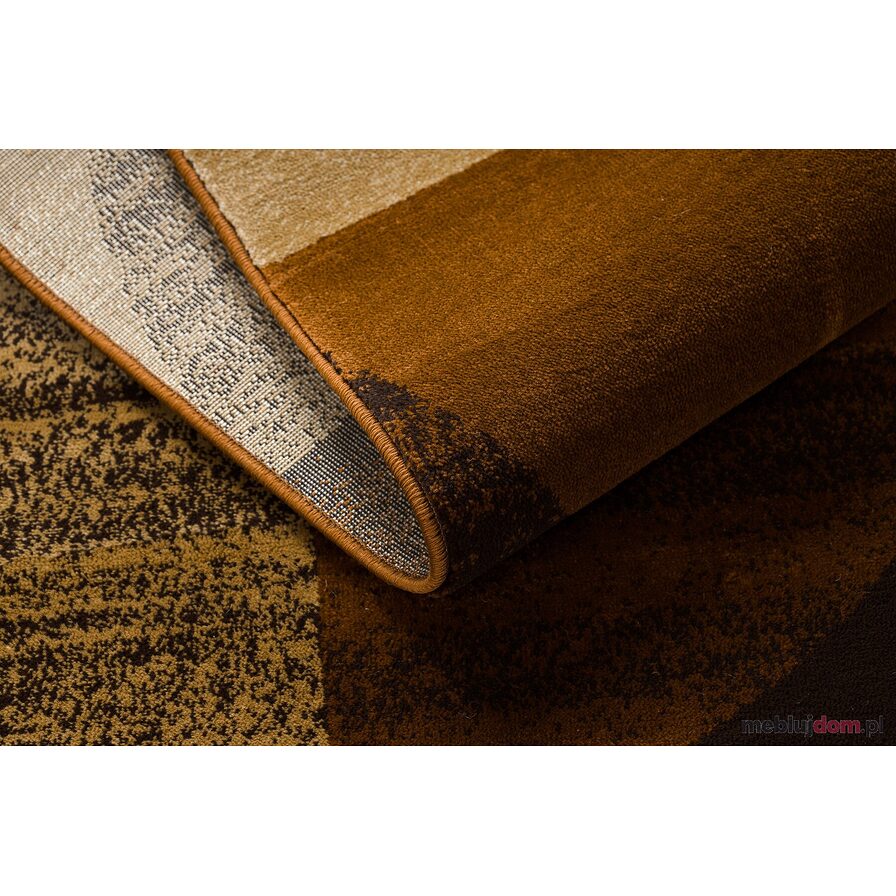 Dywan ROYAL H387 Geometryczny - brązowy / mustard beż 
