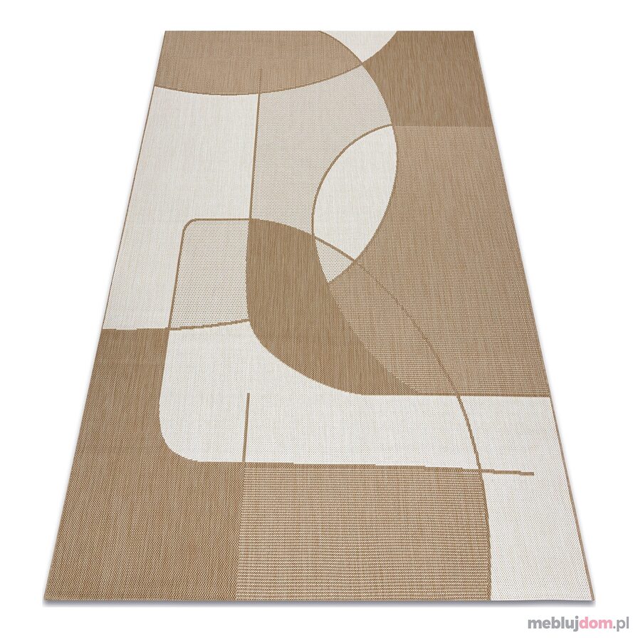 Dywan sizal FLAT 48982265 Geometryczny - beż naturalny kolor słomkowy, sznurkowy