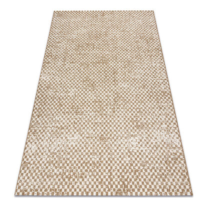 Dywan sizal FLAT 48955265 Geometryczny - beż naturalny kolor słomkowy, sznurkowy